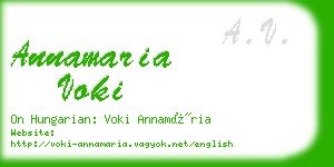 annamaria voki business card